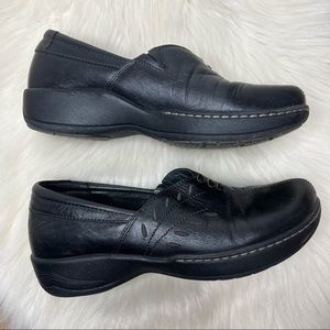 Dansko Abigail Milled Full Grain Clog Loafers